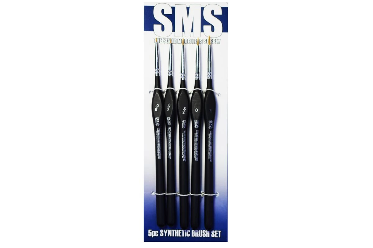 BSET03 | Scale Modellers Supply SMS Synthetic Brush Set