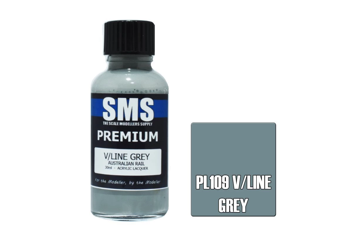 PL109 | Scale Modellers Supply SMS Premium V/Line Grey 30ml