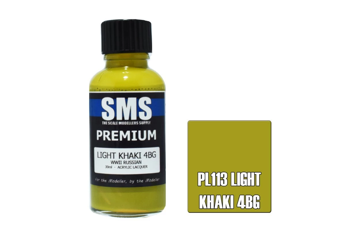 PL113 | Scale Modellers Supply SMS Premium Light Khaki 4Bg 30ml