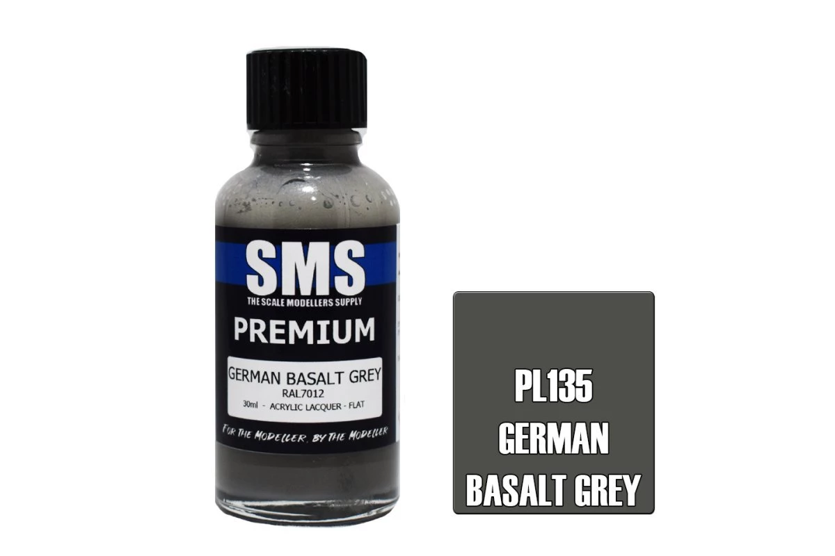 PL135 | Scale Modellers Supply SMS Premium German Basalt Grey 30ml