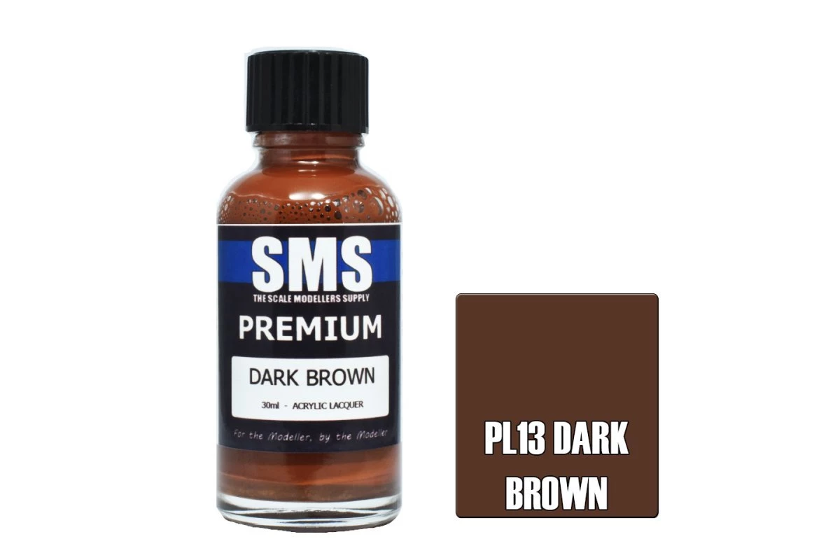 PL13 | Scale Modellers Supply SMS Premium Dark Brown 30ml