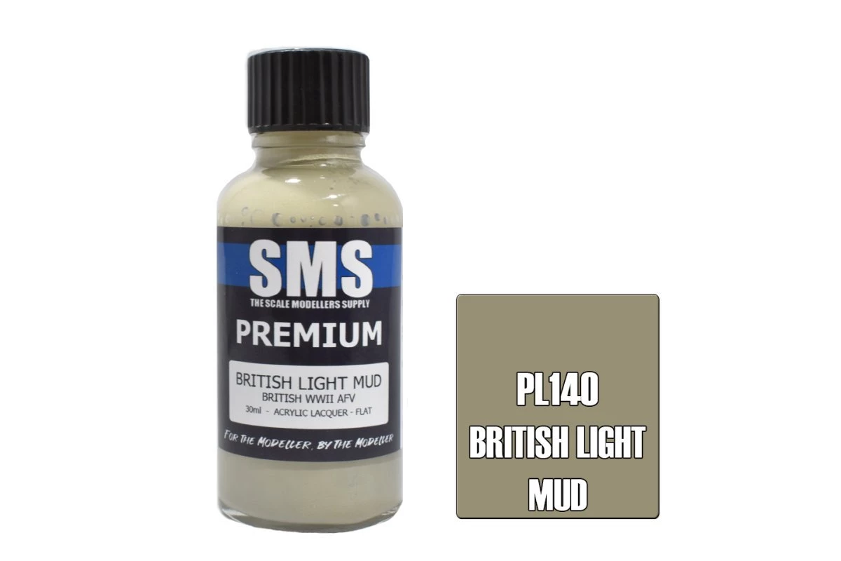 PL140 | Scale Modellers Supply SMS Premium British Light Mud 30ml