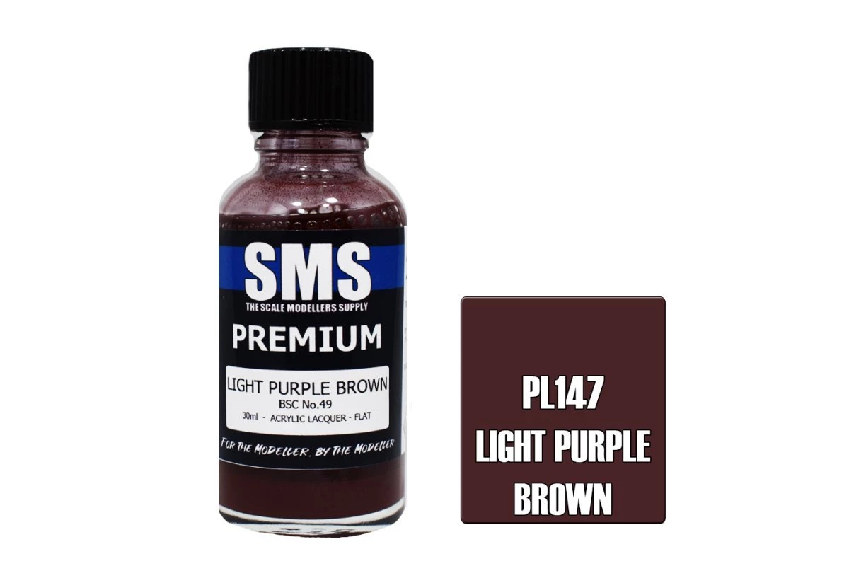 PL147 | Scale Modellers Supply SMS Premium Light Purple Brown 30ml