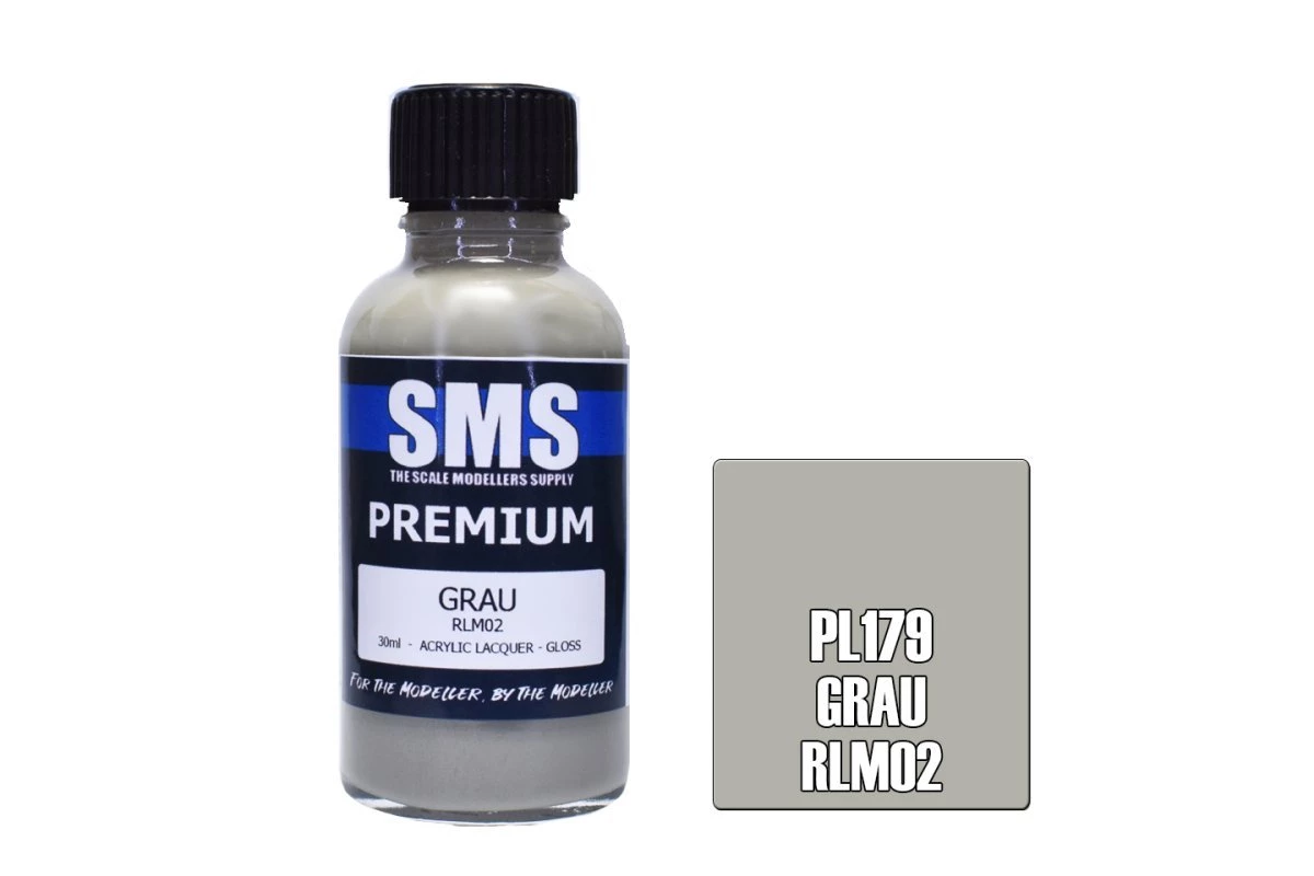 PL179 | Scale Modellers Supply SMS Premium Grau Rlm02 30ml