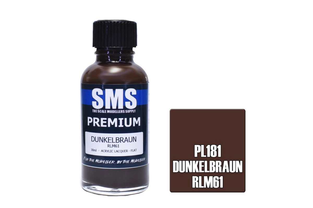 PL181 | Scale Modellers Supply SMS Premium Dunkelbraun Rlm61 30ml