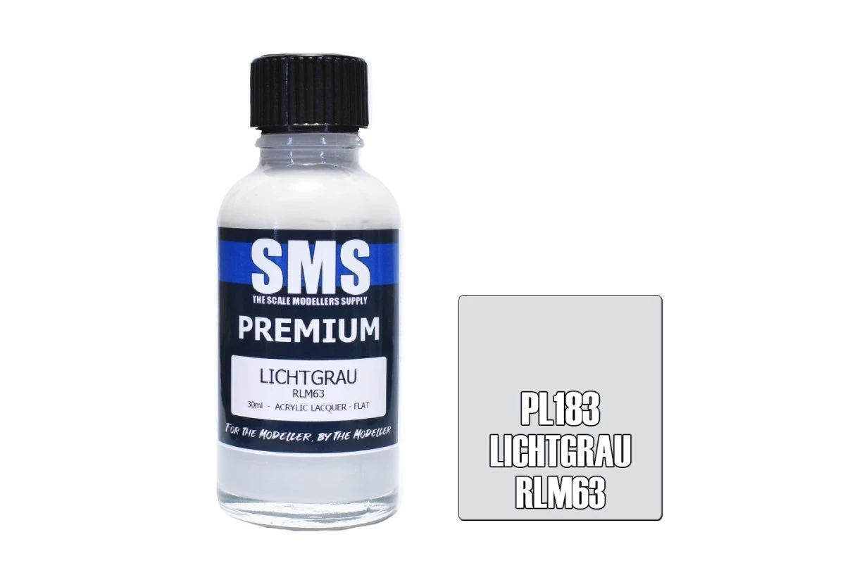 PL183 | Scale Modellers Supply SMS Premium Lichtgrau Rlm63 30ml