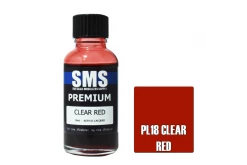 PL18 | Scale Modellers Supply SMS Premium Clear Red 30ml