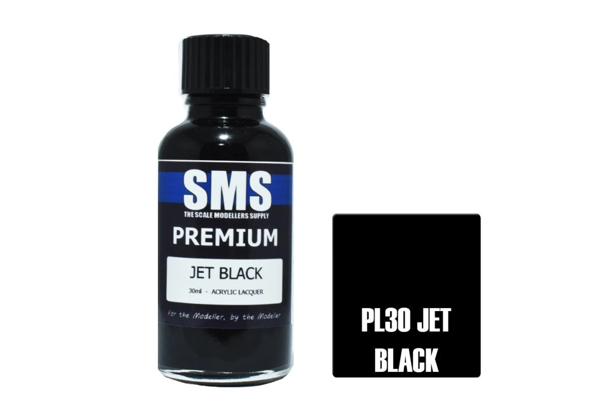 PL30 | Scale Modellers Supply SMS Premium Jet Black 30ml