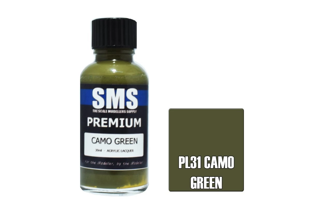 PL31 | Scale Modellers Supply SMS Premium Camo Green 30ml