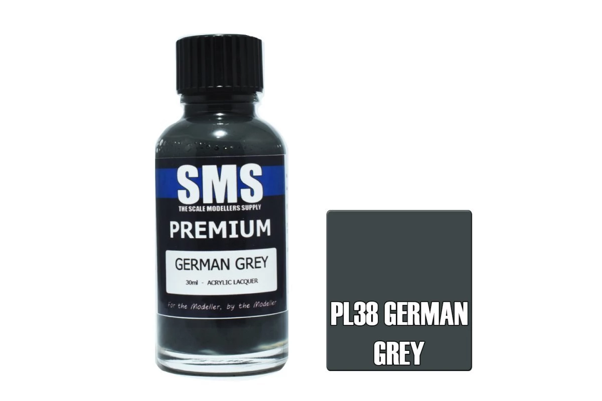 PL38 | Scale Modellers Supply SMS Premium German Grey 30ml