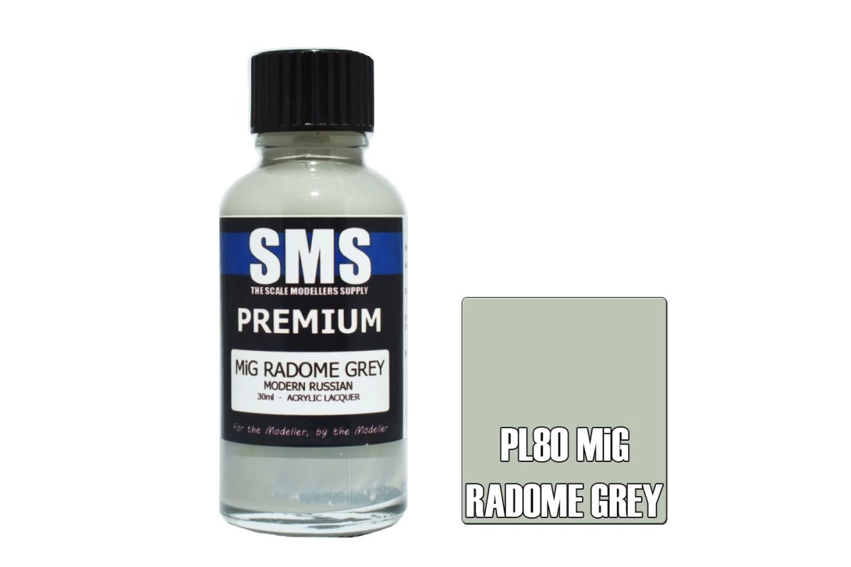 PL80 | Scale Modellers Supply SMS Premium Mig Radome Grey 30ml