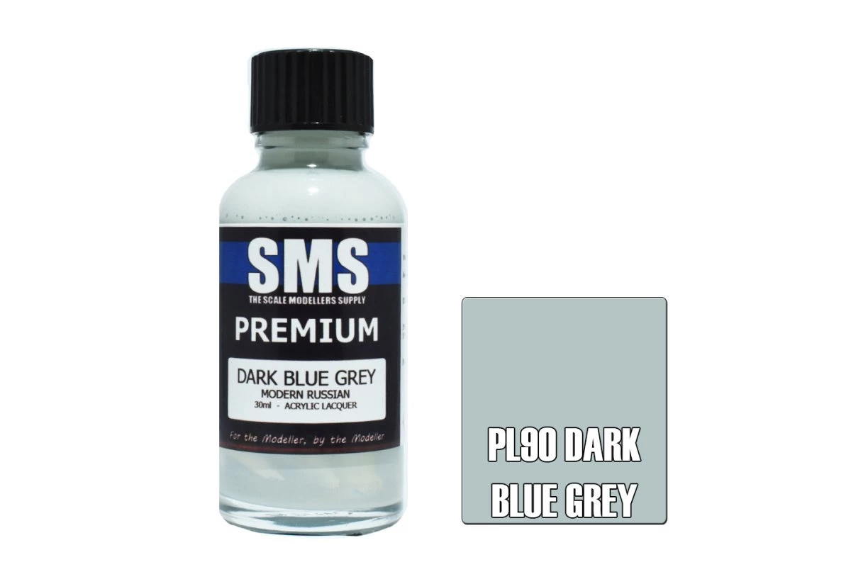 PL90 | Scale Modellers Supply SMS Premium Dark Blue Grey 30ml