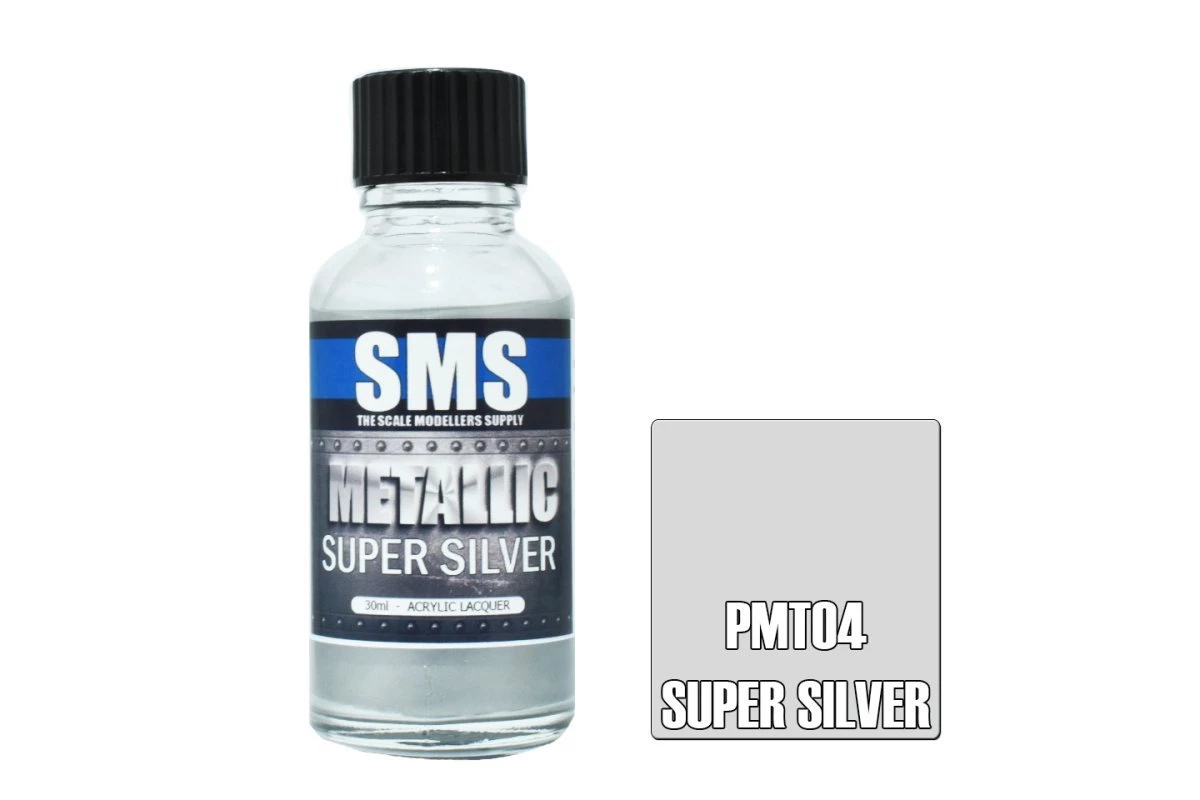 PMT04 | Scale Modellers Supply SMS Metallic Super Silver 30ml