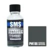 PMT06 | Scale Modellers Supply SMS Metallic Steel 30ml