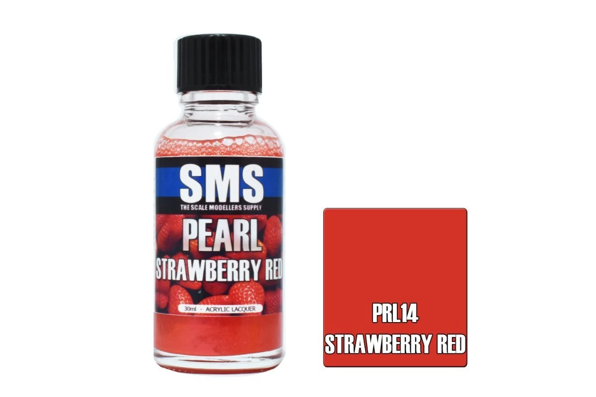 PRL14 | Scale Modellers Supply SMS Pearl Strawberry Red 30ml